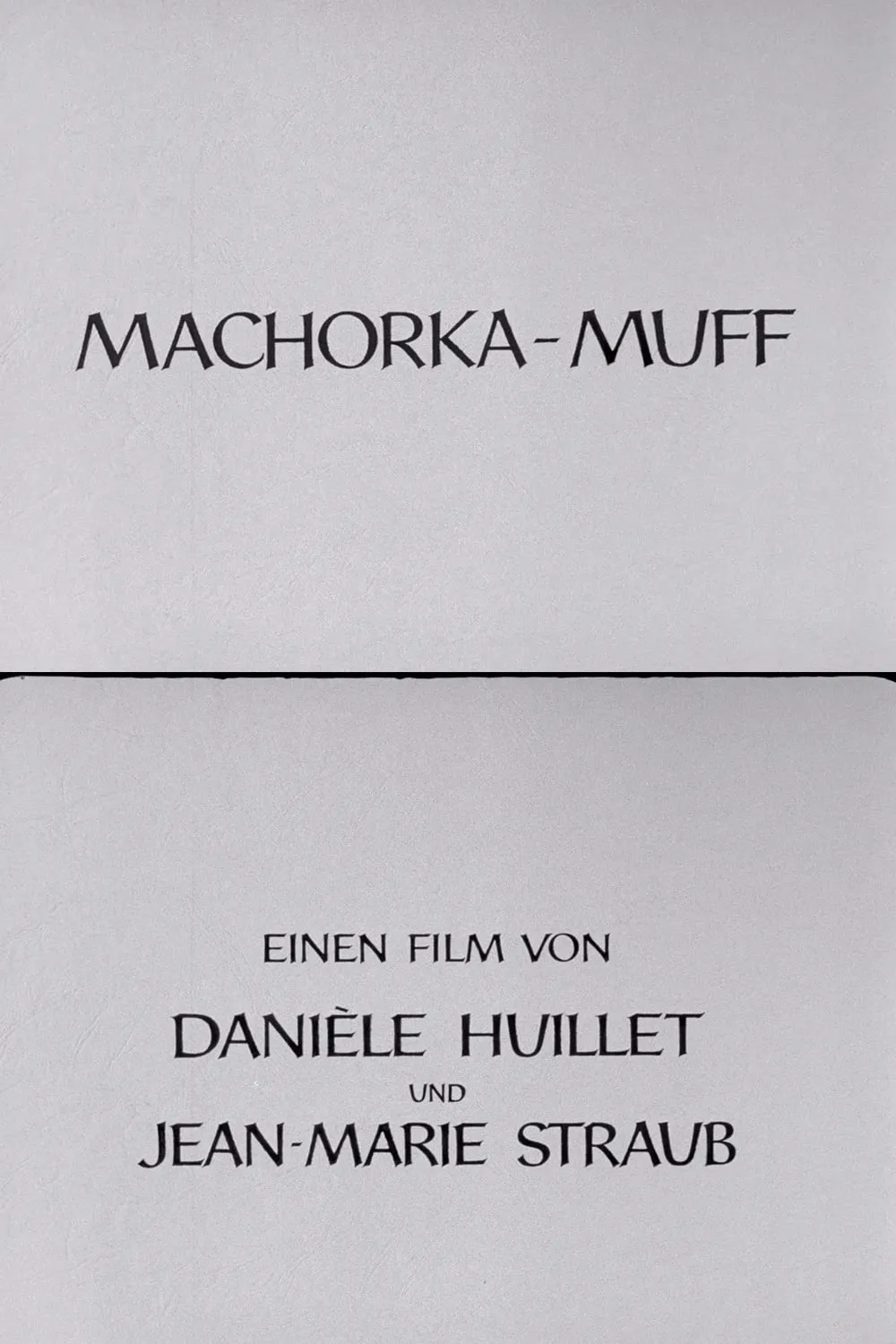 Machorka Muff poster