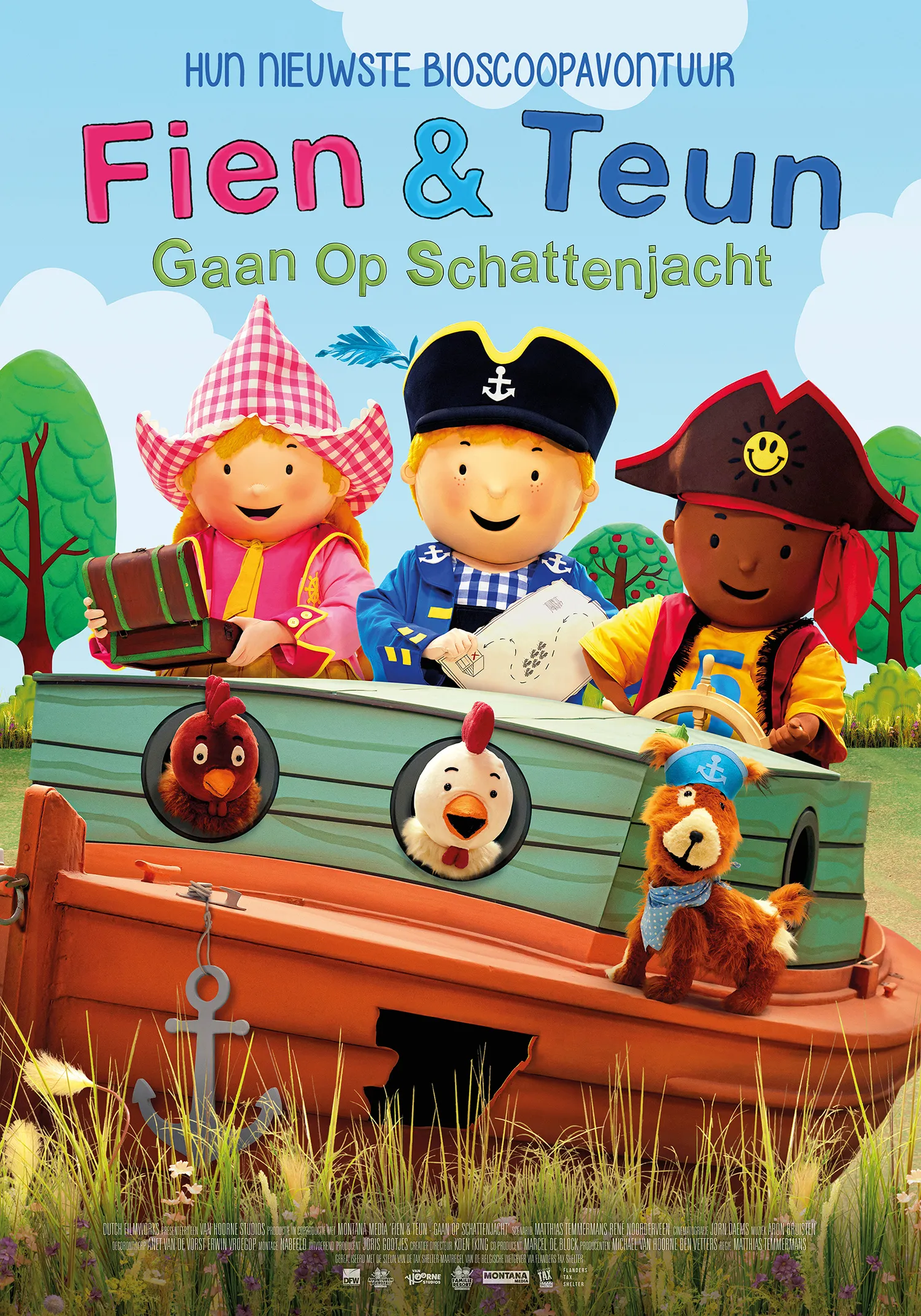 Fien & Teun gaan op schattenjacht poster