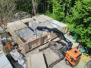 Een huis wordt gebouwd van hennep
