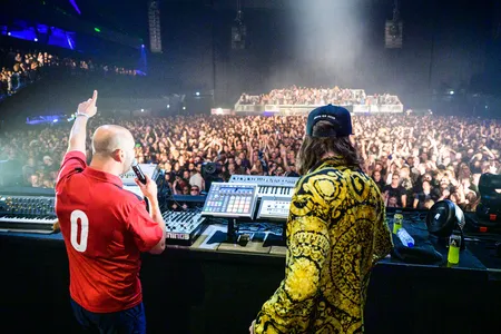 Reinier Zonneveld en Rocco Veenboer tijdens zijn Awakenings set op ADE21