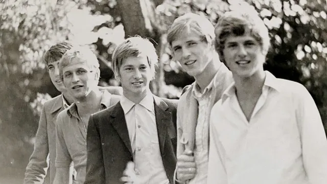 V.l.n.r.: Dick Leugering, Piet Wolvers, Martin Vinkensteyn, Gerard Wolvers en Nico Wolvers