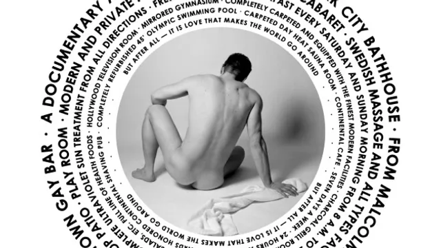 Officiele poster van de documentaire Continental, over Continental Baths, club annex badhuis in New York.