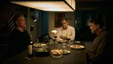 de oudere Ronnie (Yorick van Wageningen), Lennart (Hans Kesting) en Bas (Roeland Fernhout) in de film Downtown
