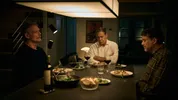 de oudere Ronnie (Yorick van Wageningen), Lennart (Hans Kesting) en Bas (Roeland Fernhout) in de film Downtown
