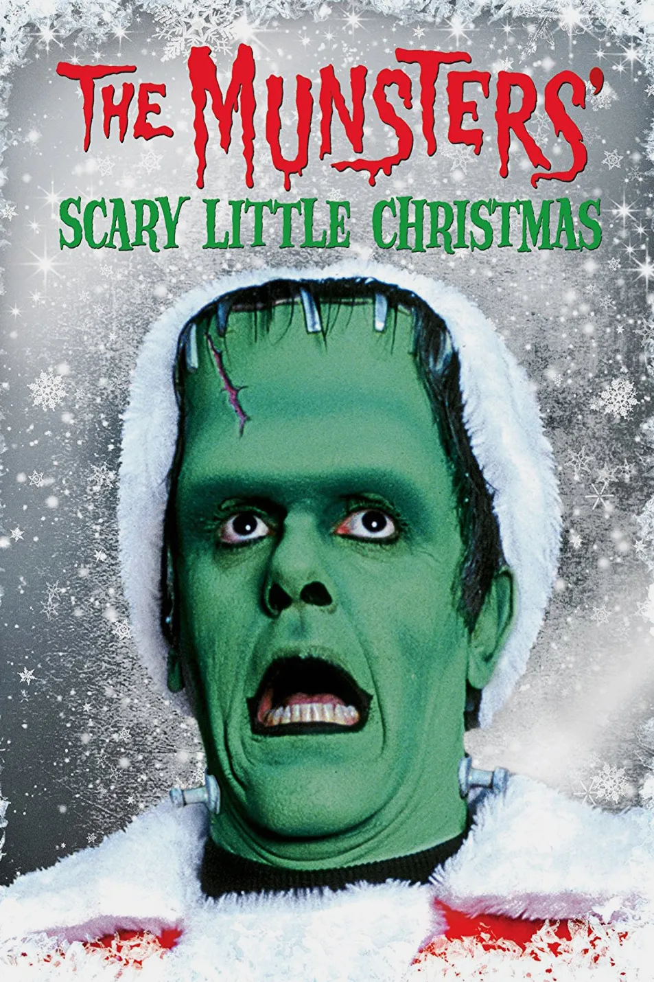 The Munsters' scary little Christmas poster