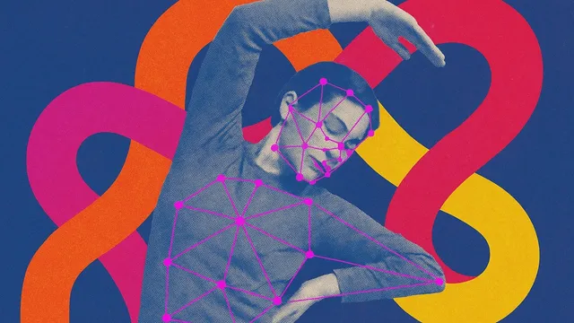 Persoon in yoga-like warmup pose