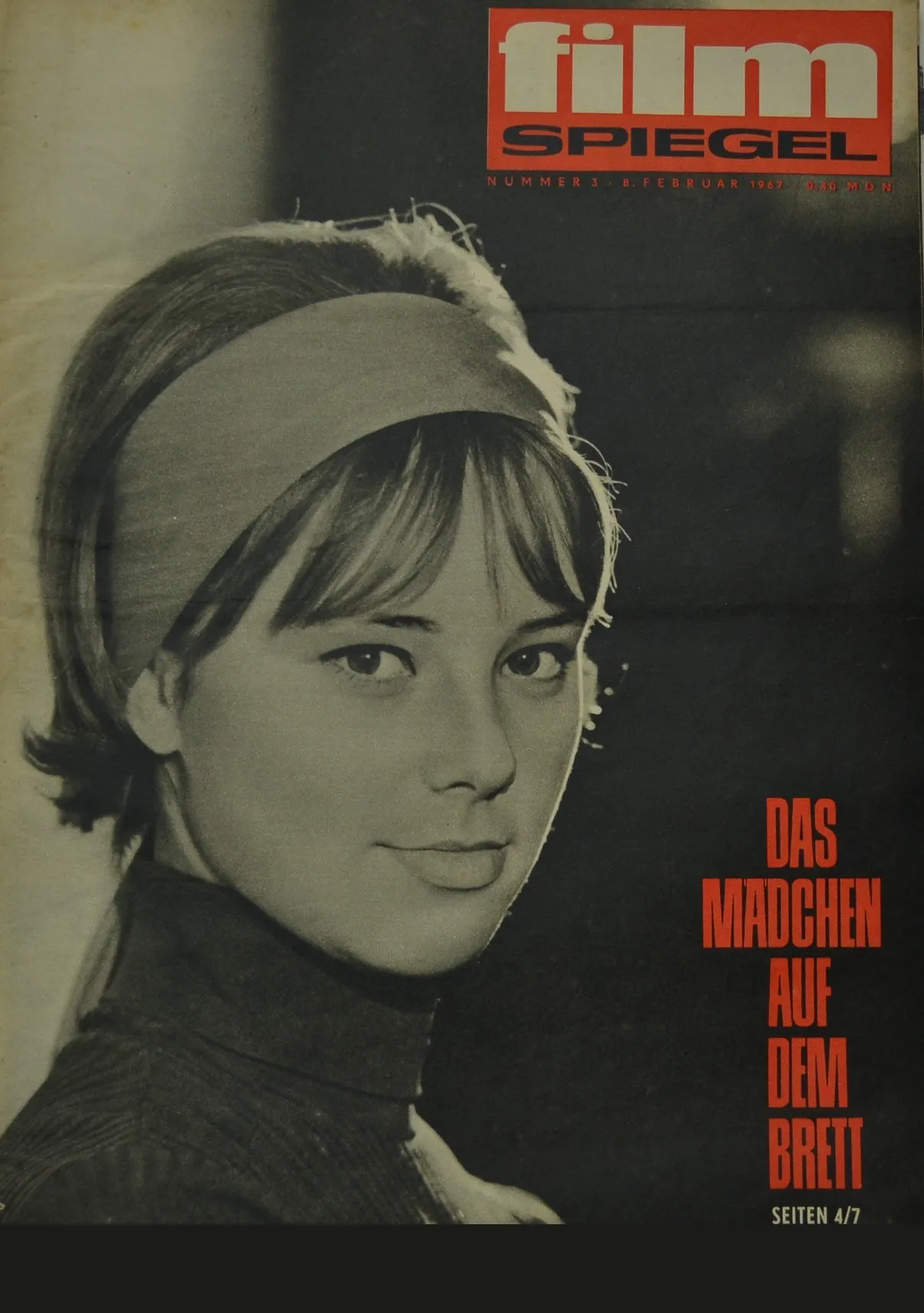 Das Mädchen auf dem Brett poster