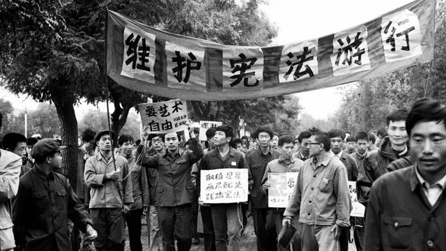 Protest March Demanding Artistic Freedom— Beijing National Day (1979)
