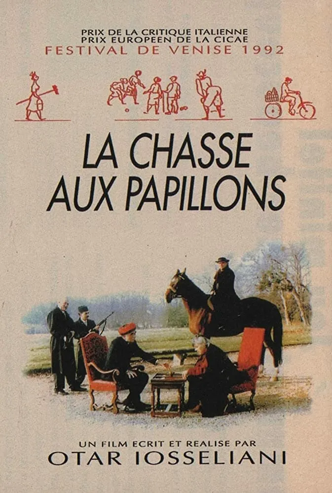 La chasse aux papillons poster