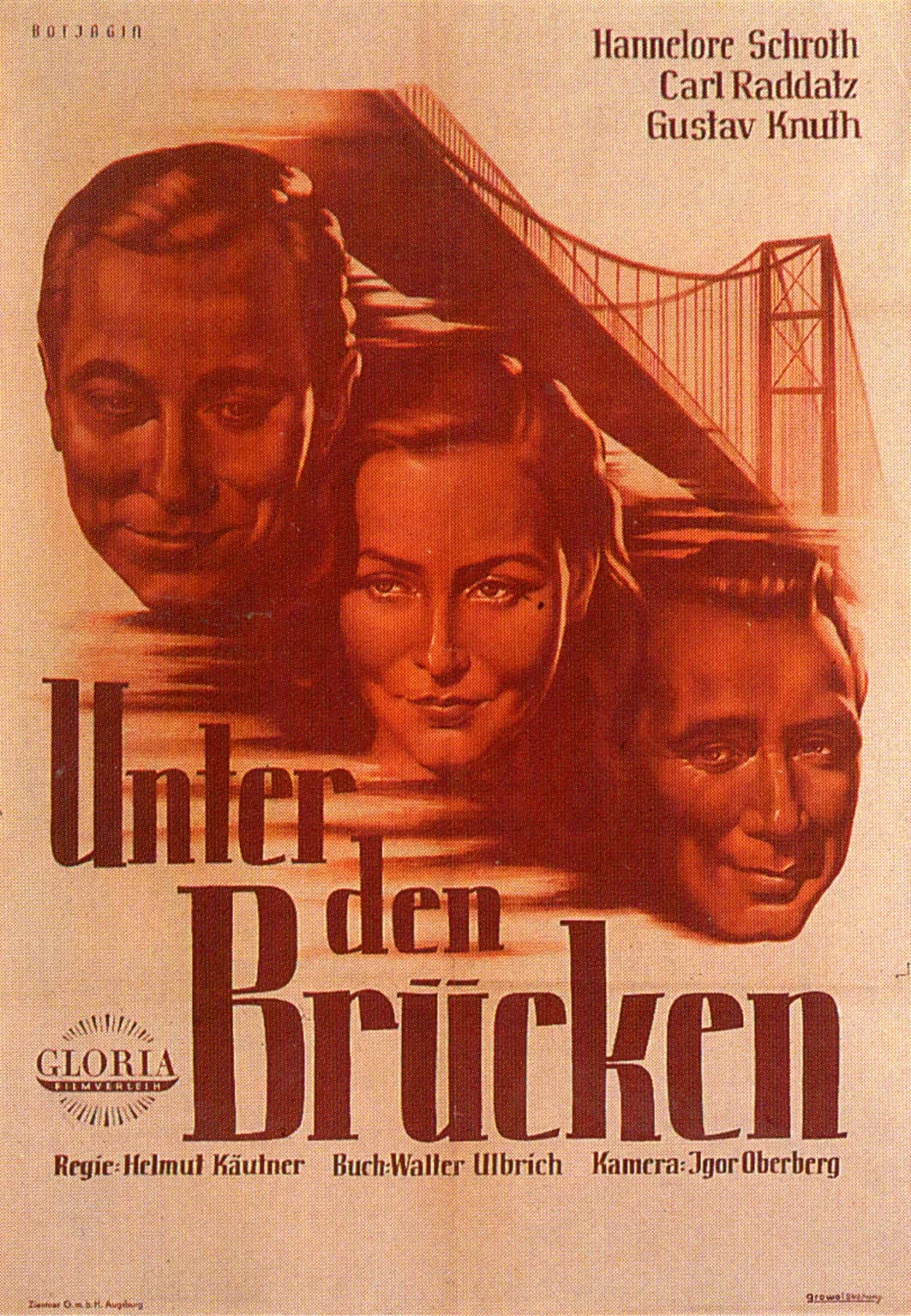 Unter den Brücken poster