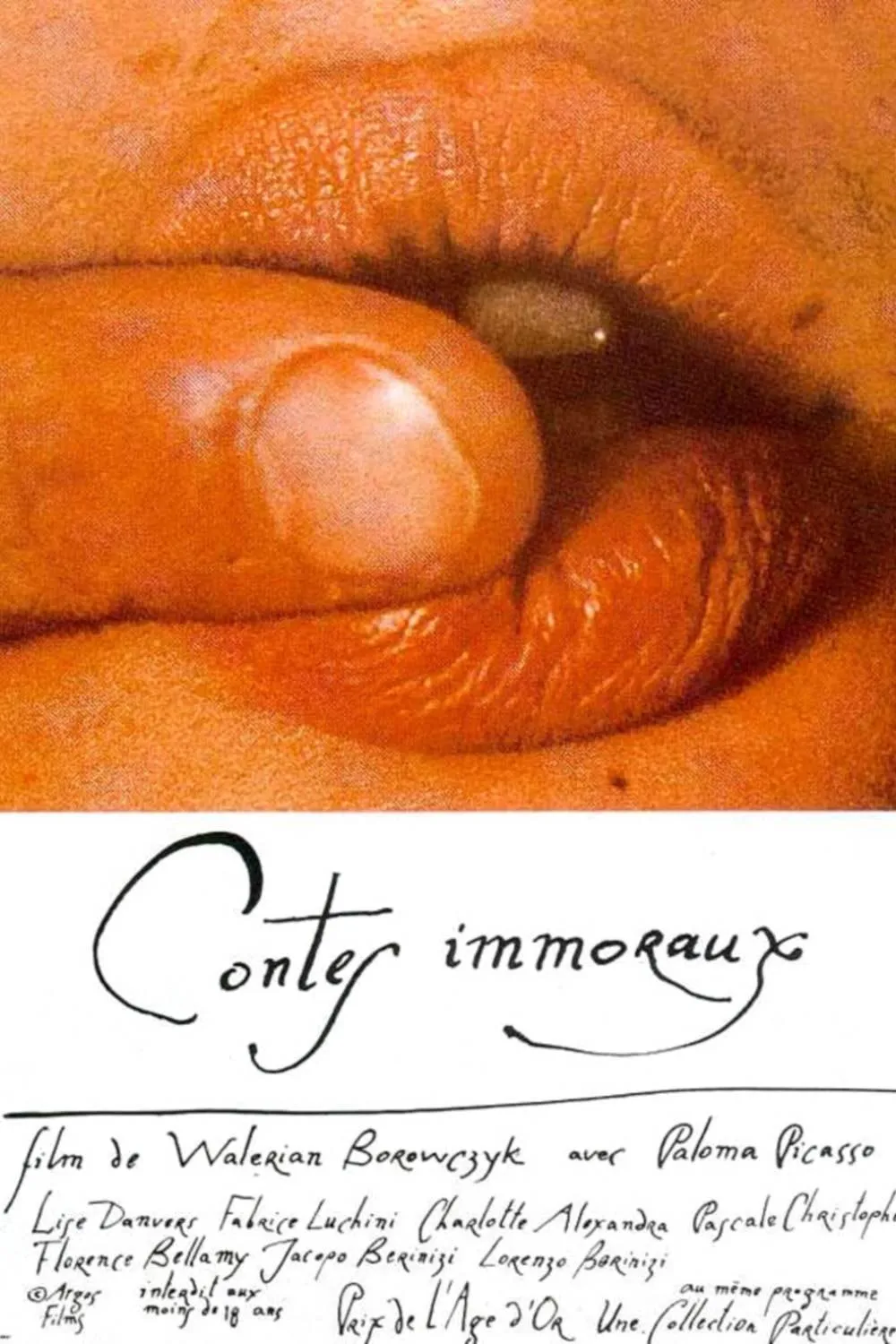 Contes immoraux poster