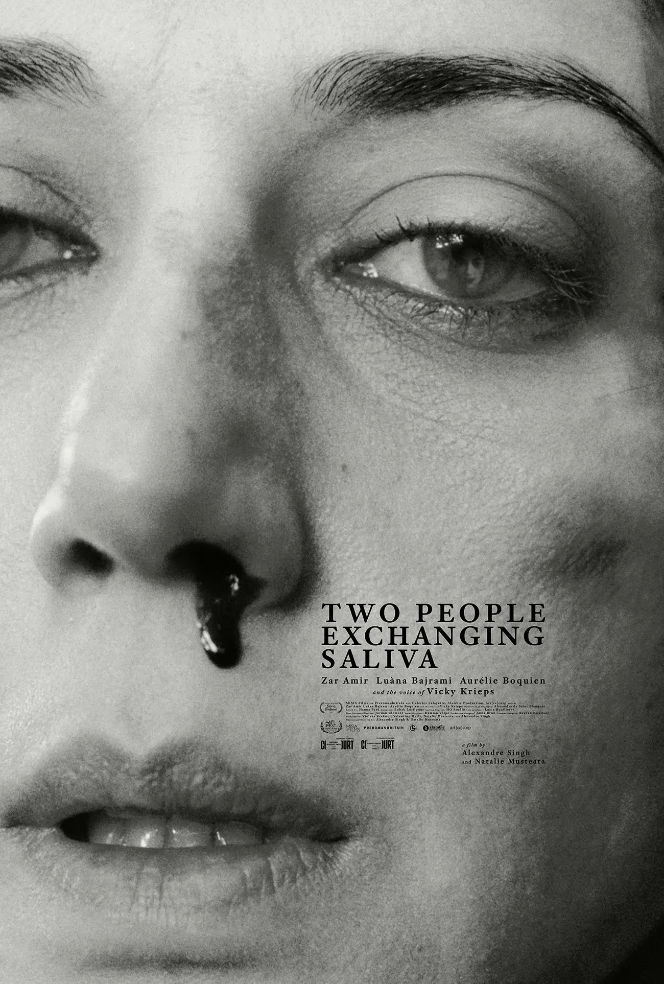 Two People Exchanging Saliva poster