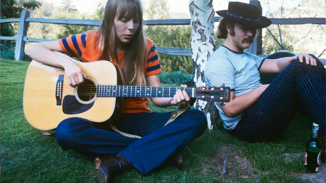 Joni Mitchell en David Crosby in 1968