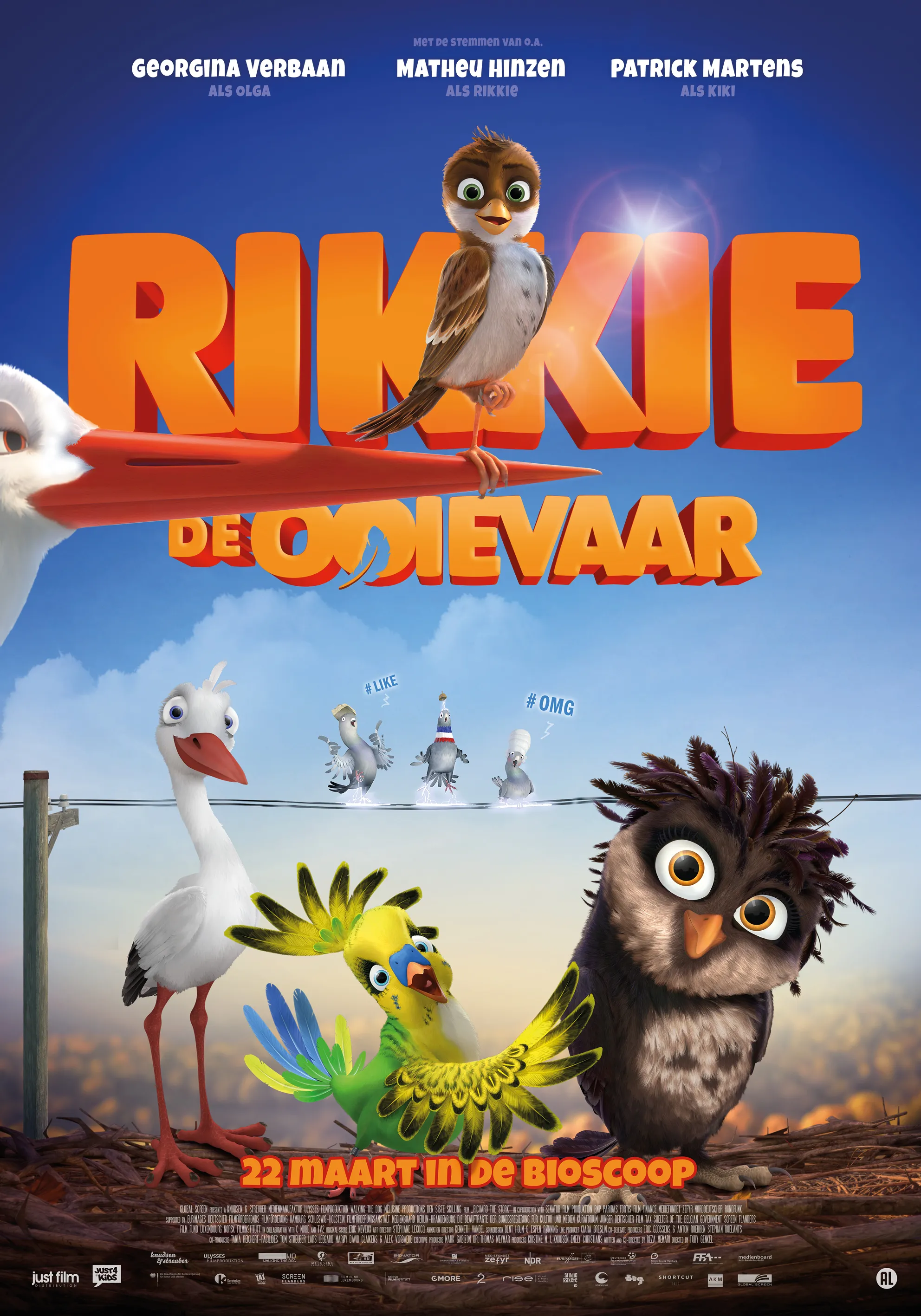 Rikkie de ooievaar poster