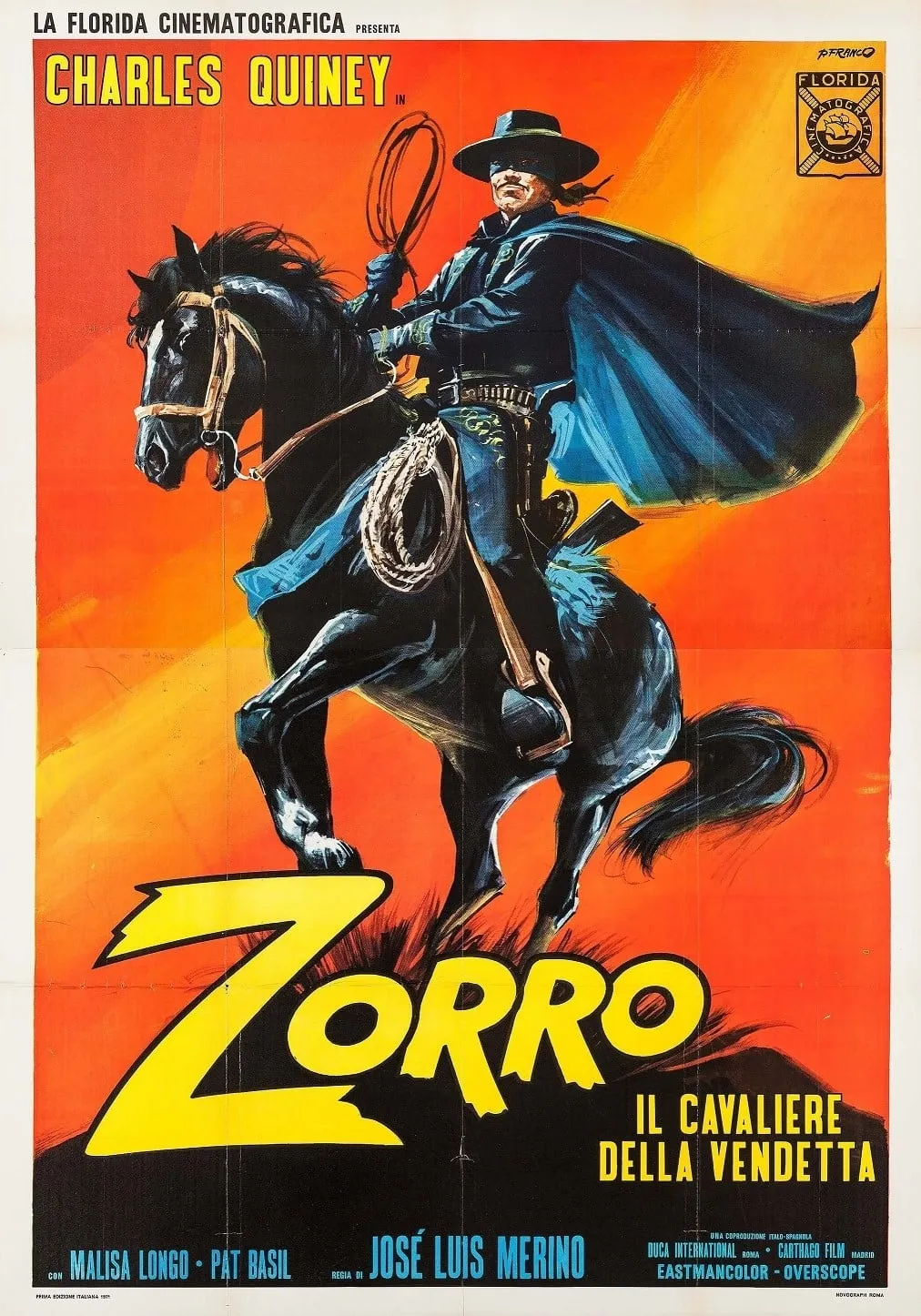 Zorro il cavaliere della vendetta poster