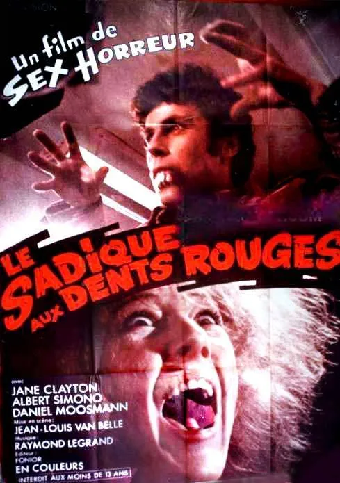Le Sadique aux dents rouges poster