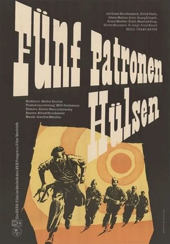 Fünf Patronenhülsen poster
