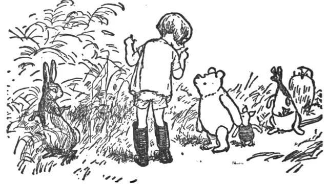 winnie de poeh en zijn vrienden, originele illustraties van Ernest Howard Shepard
