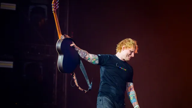 Ed Sheeran tijdens Pinkpop 2024