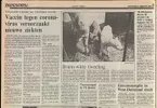 kranten artikel uit 1998 over een corona vaccin