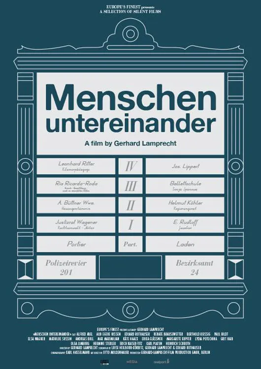 Menschen untereinander poster