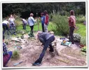 Aan het werk met maquettes in de tuin