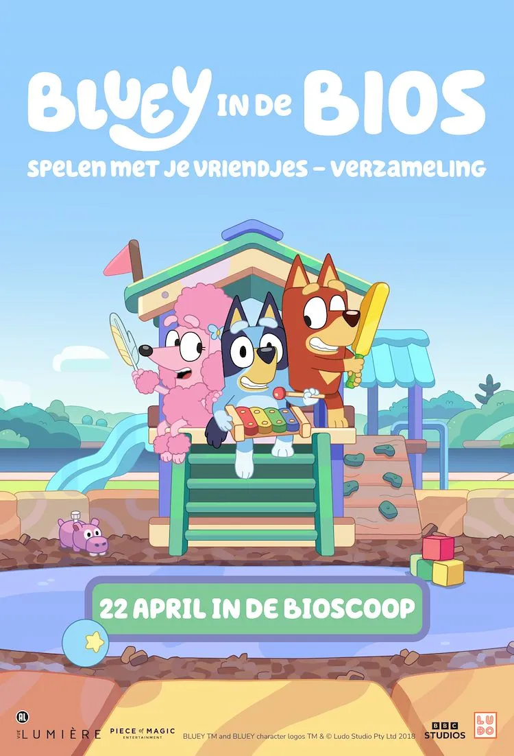 Bluey in de Bios: Spelen met je vriendjes poster
