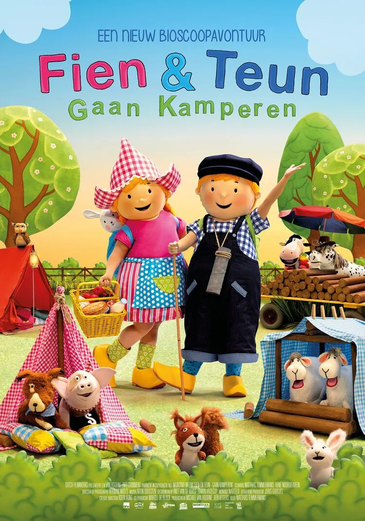 Fien & Teun gaan kamperen poster