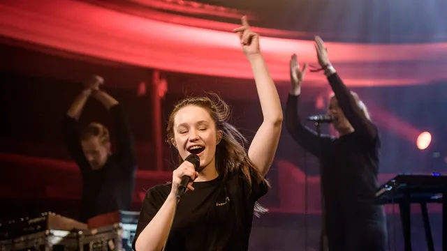 Sigrid tijdens Eurosonic 2018