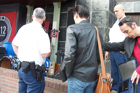 De politie komt even kijken