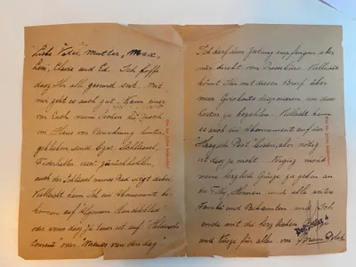 Brief Bram Polak uit Buchenwald