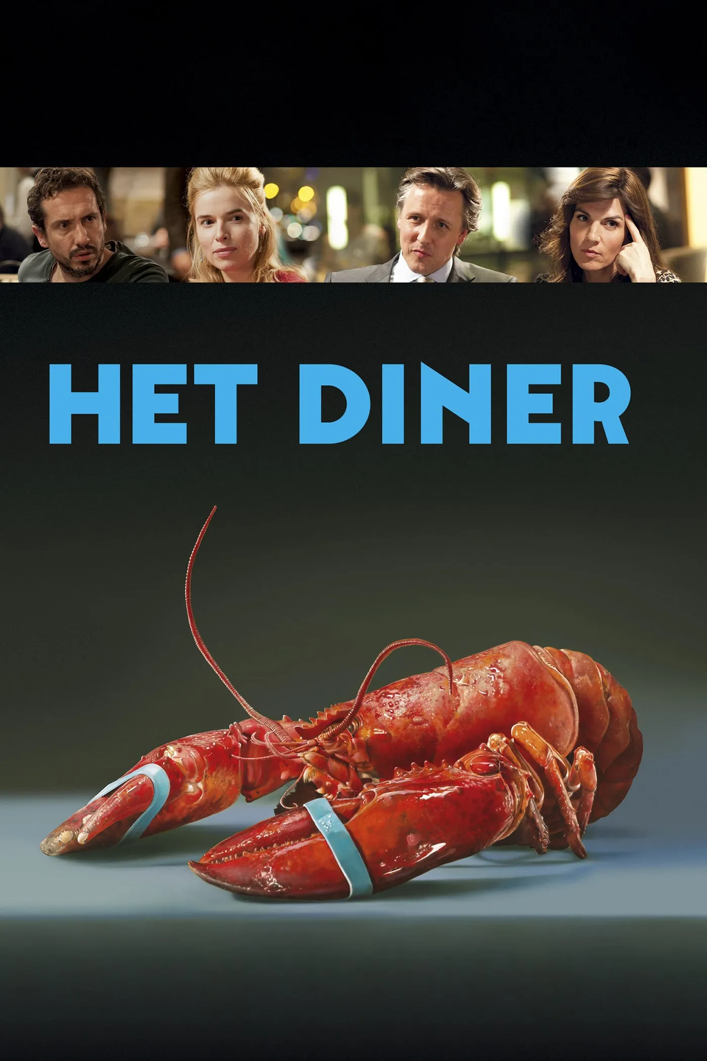 Het diner poster
