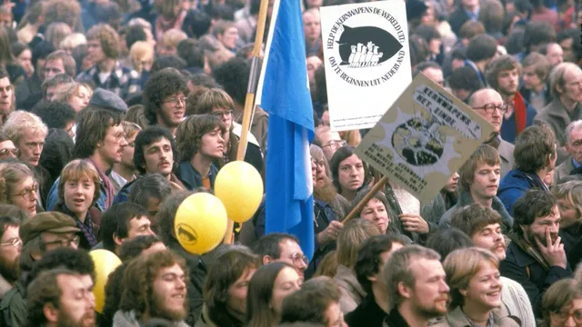 Demonstratie in Utrecht tegen kernbewapening (1979)