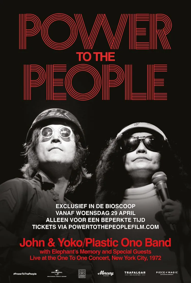 Power To The People: John & Yoko Live in NYC poster