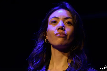 Presentatoren Esmé Gabeler en Jan Stroomer, Clubavond 3voor12 Leiden, Nobel