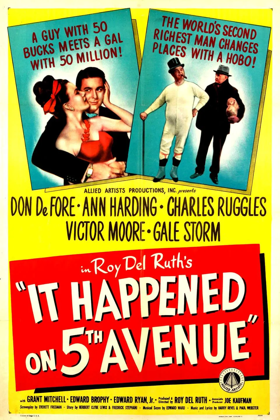 It Happened on 5th Avenue poster