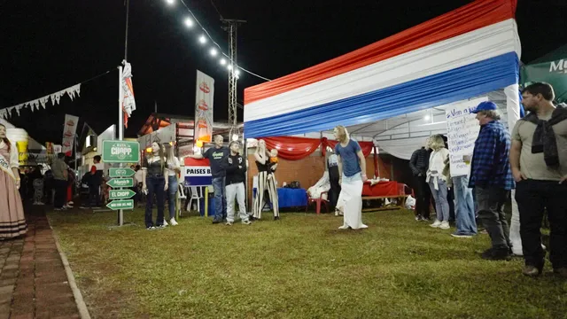 Foto van het NEderlandse migratiefeest in Paraguay