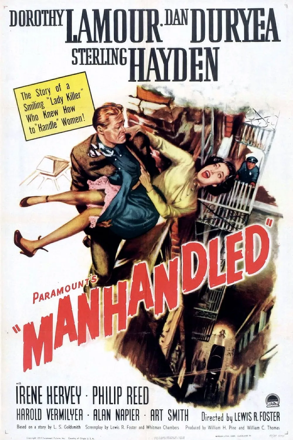 Manhandled poster