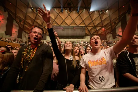 Fans van Kraantje Pappie tijdens Noorderslag 2018