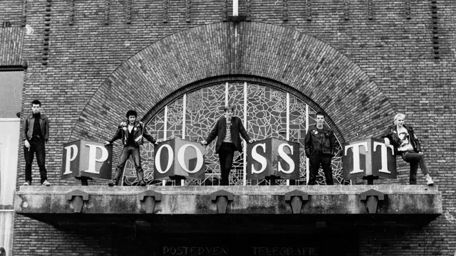 Lullabies, postkantoor op het Neude in Utrecht (november 1979, foto Buffel)