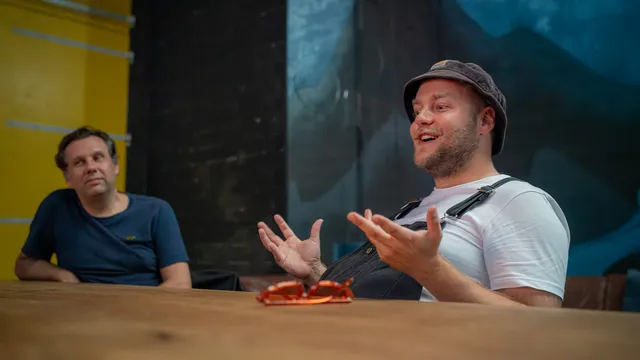 Joep Smeets en Dave Coenen, programmeurs De Helling