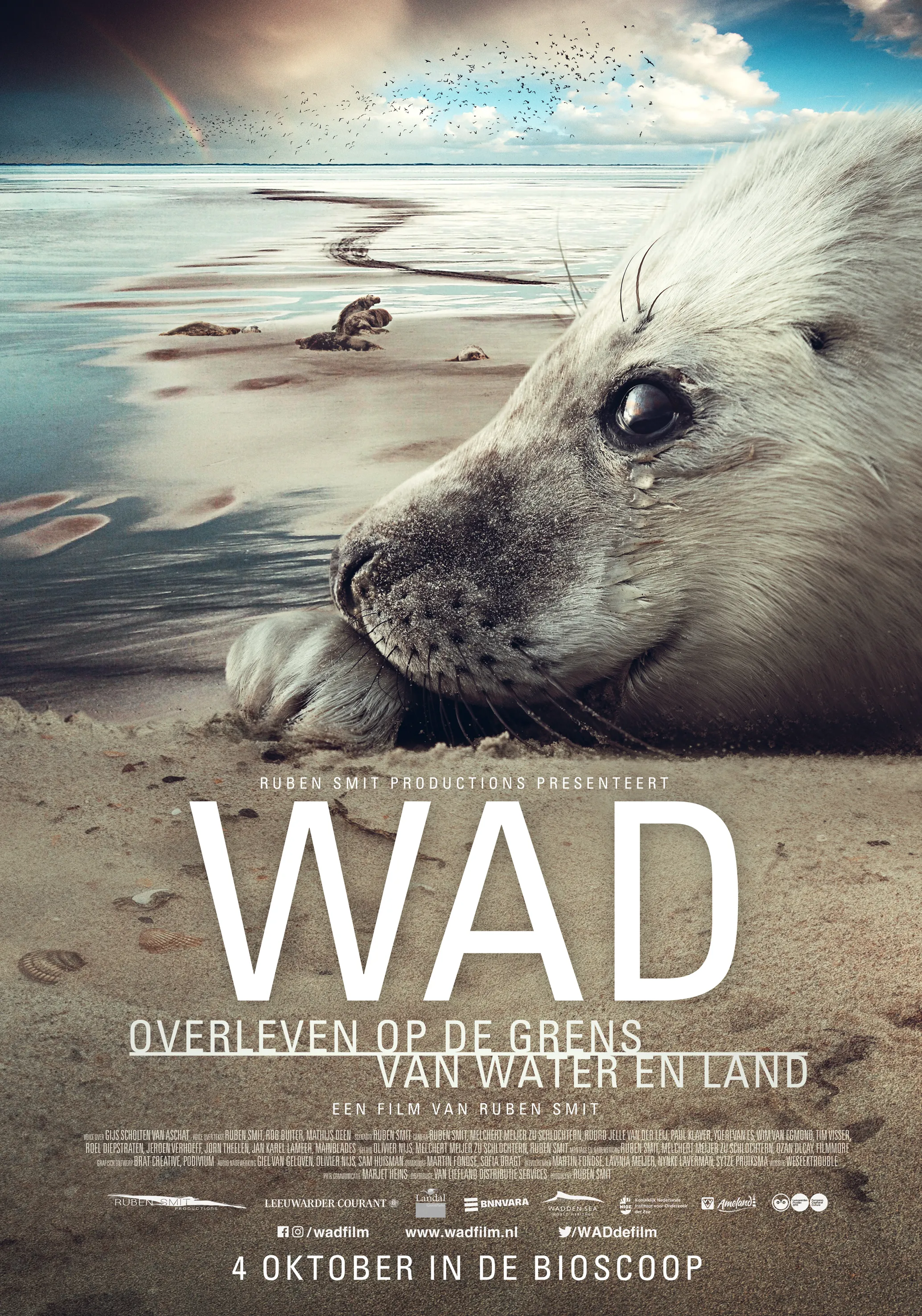 Wad, overleven op de grens van water en land poster
