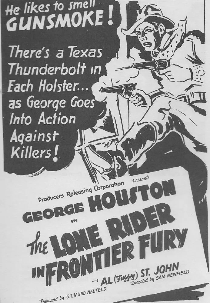 The Lone Rider in Frontier Fury poster