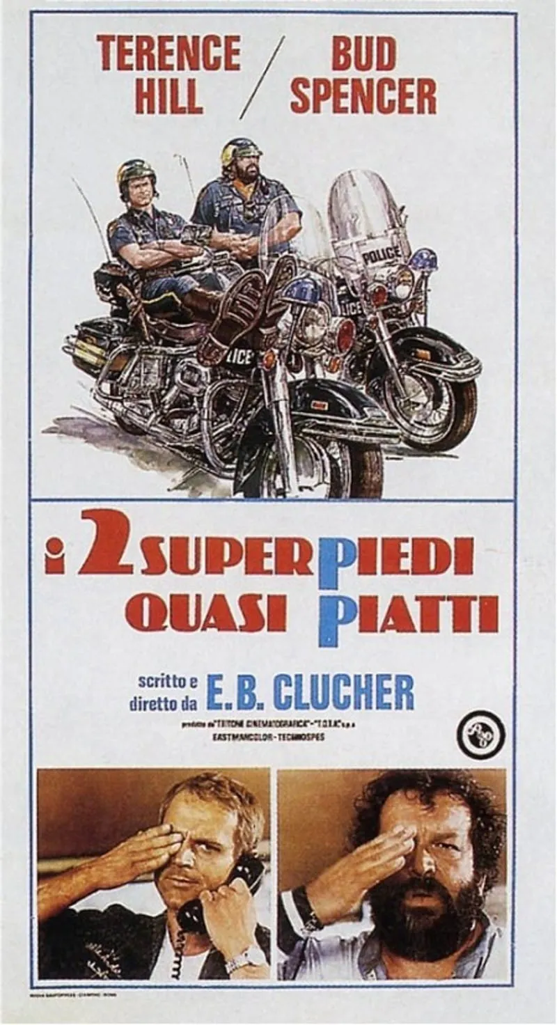 I due superpiedi quasi piatti poster