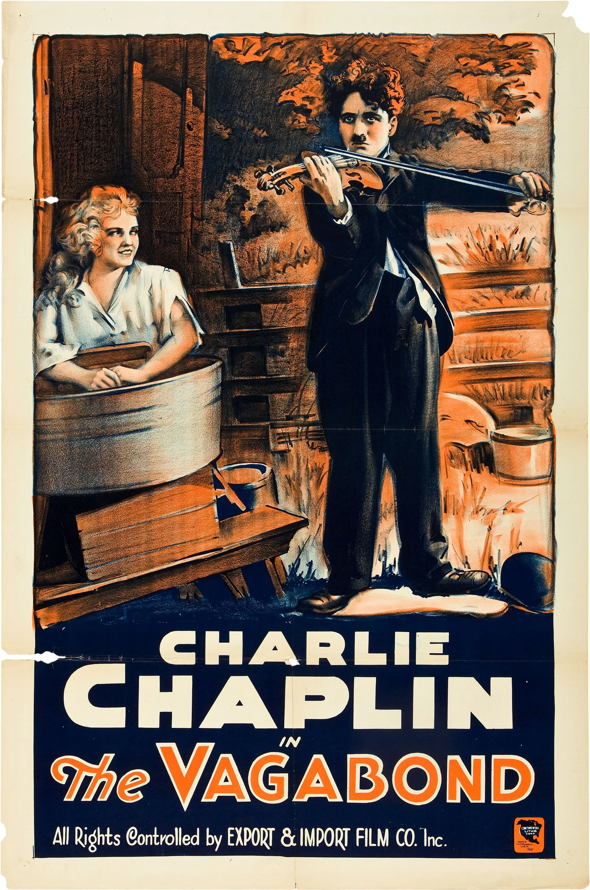 Charles Chaplin : The Vagabond poster