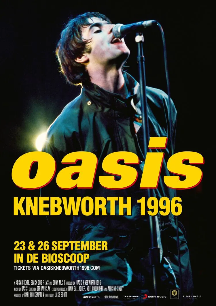 Oasis Knebworth 1996 poster