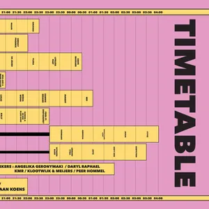 Eendracht Festival 11 tijdschema deel 2