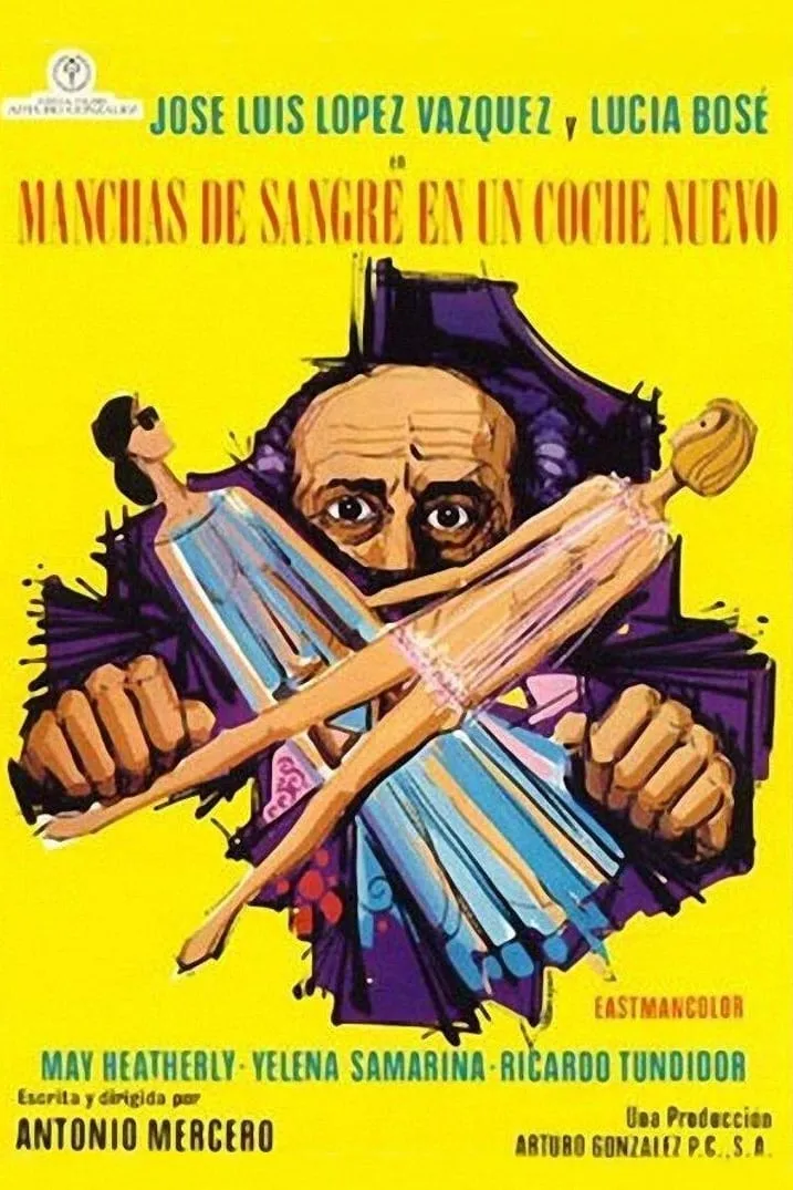 Manchas de sangre en un coche nuevo poster