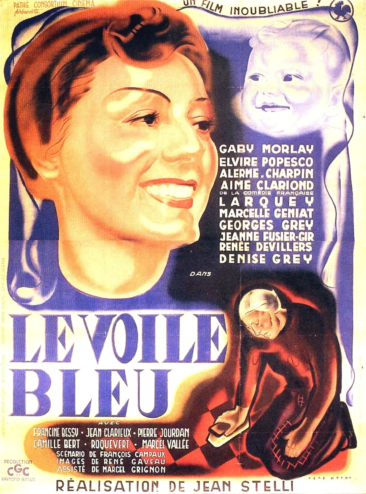 Le voile bleu poster