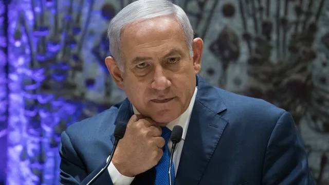 Israel's Prime Minister Benjamin Netanyahu speaks during a ceremony awarding people who donate to the fight against human trafficking at the President Residence in Jerusalem on December 2, 2018. Photo by Yonatan Sindel/Flash90